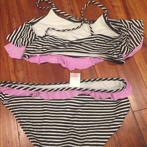 Cross Back Two Piece Swimsuit